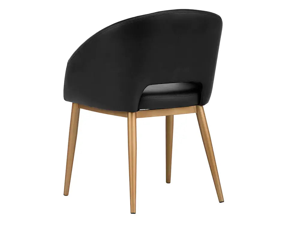 SUNPAN  102797  THATCHER DINING CHAIR - ANTIQUE BRASS