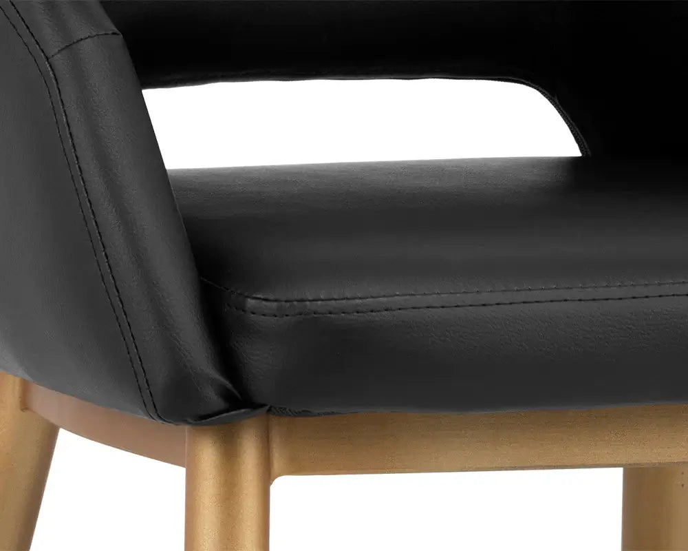 SUNPAN  102797  THATCHER DINING CHAIR - ANTIQUE BRASS