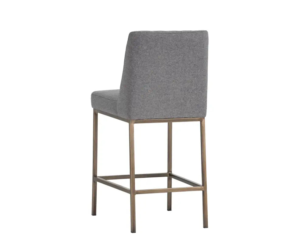 SUNPAN  102821  LEIGHLAND COUNTER STOOL -ANTIQUE BRASS