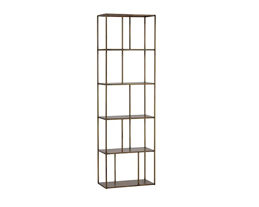 SUNPAN 102939  EIFFEL BOOKCASE - ANTIQUE BRASS - SMALL