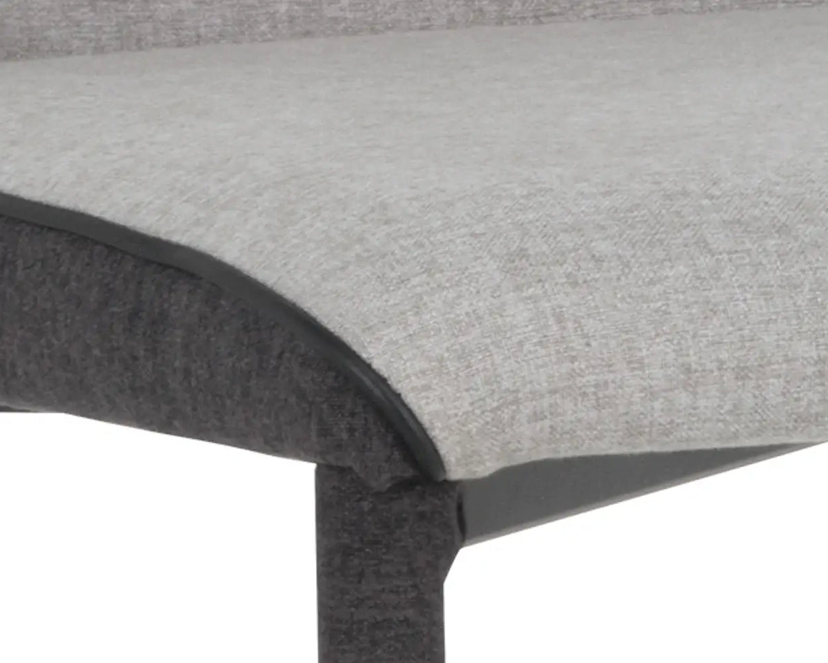 SUNPAN  103307  RENEE COUNTER STOOL - ARMOUR GREY FABRIC / DARK SLATE FABRIC