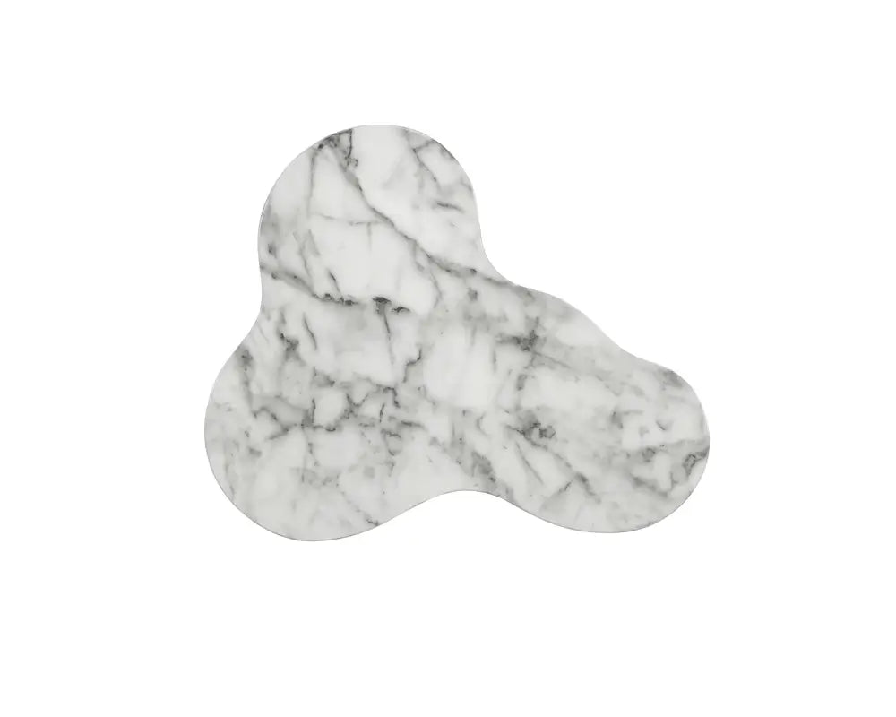 SUNPAN  103310  AVA END TABLE - SMALL - MARBLE LOOK