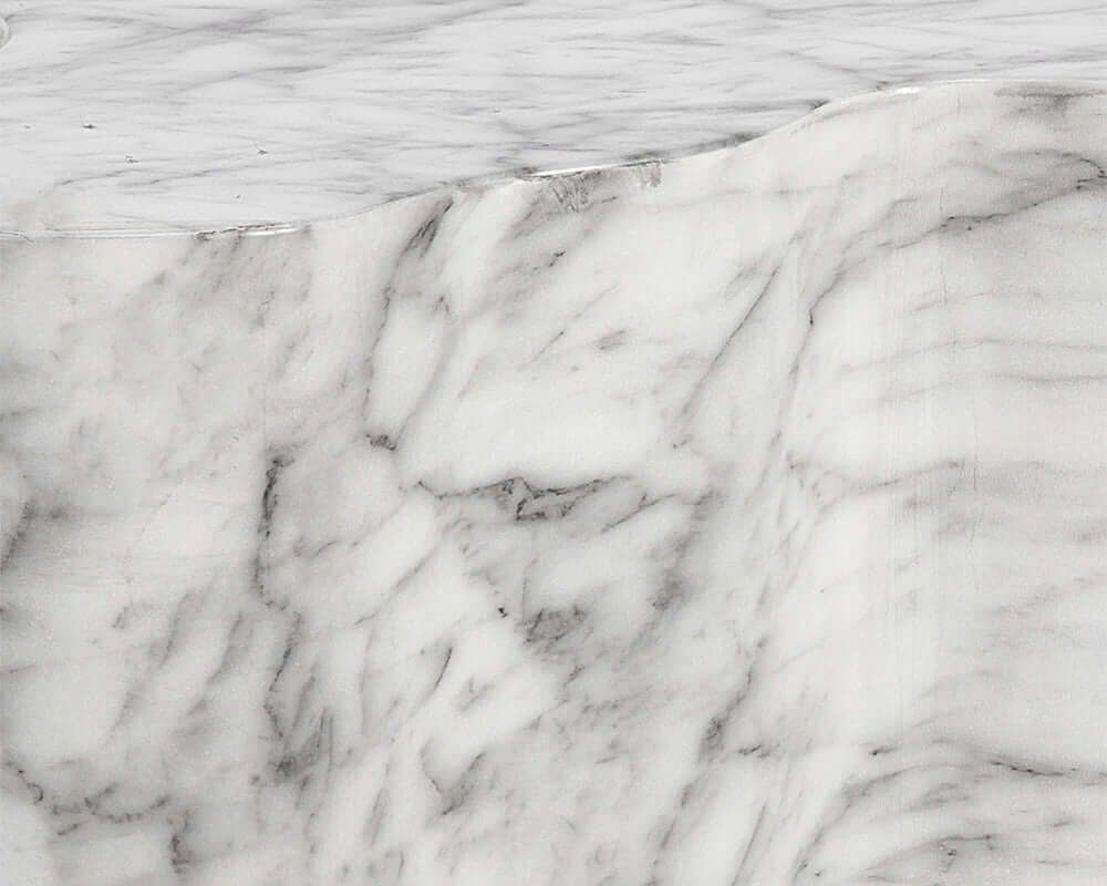 SUNPAN  103311 AVA END TABLE - LARGE - MARBLE LOOK