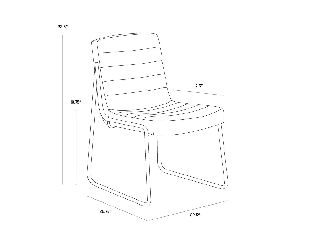 Sunpan Anton Dining Chair Black  Set of Two 103413