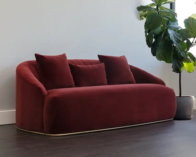Sunpan Astrid Sofa Merlot 103642