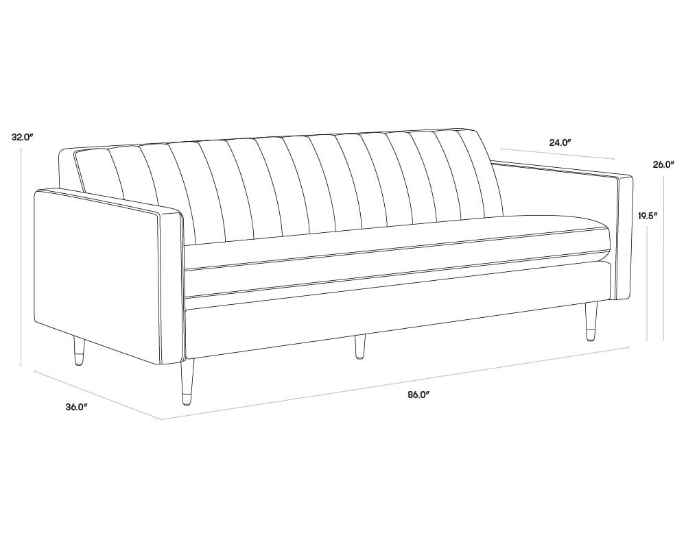 SUNPAN Yosi Sofa - Moss Green 103687