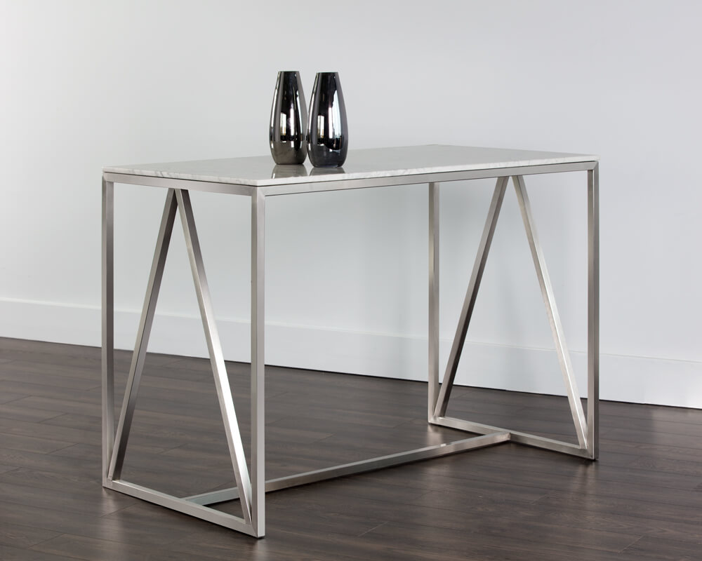 SUNPAN Abel Counter Table - Stainless Steel 103772