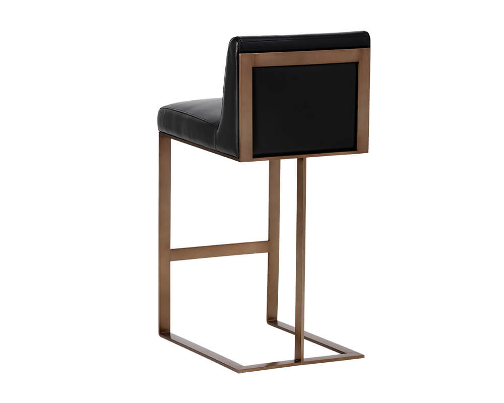SUNPAN Dean Counter Stool Antique Brass - Cantina Black 103801