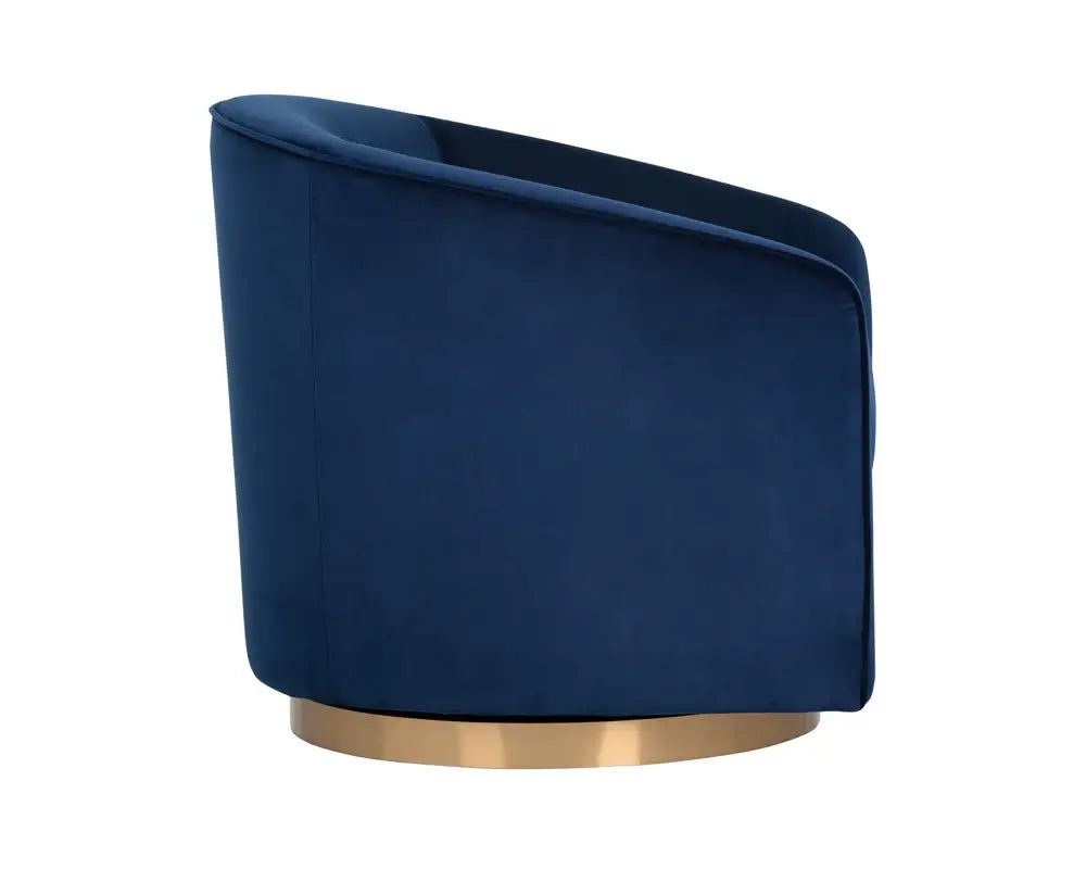 SUNPAN HAZEL SWIVEL LOUNGE CHAIR  NAVY BLUE SKY 104001