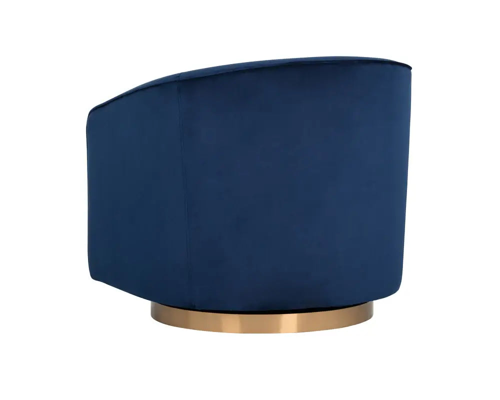 SUNPAN HAZEL SWIVEL LOUNGE CHAIR  NAVY BLUE SKY 104001