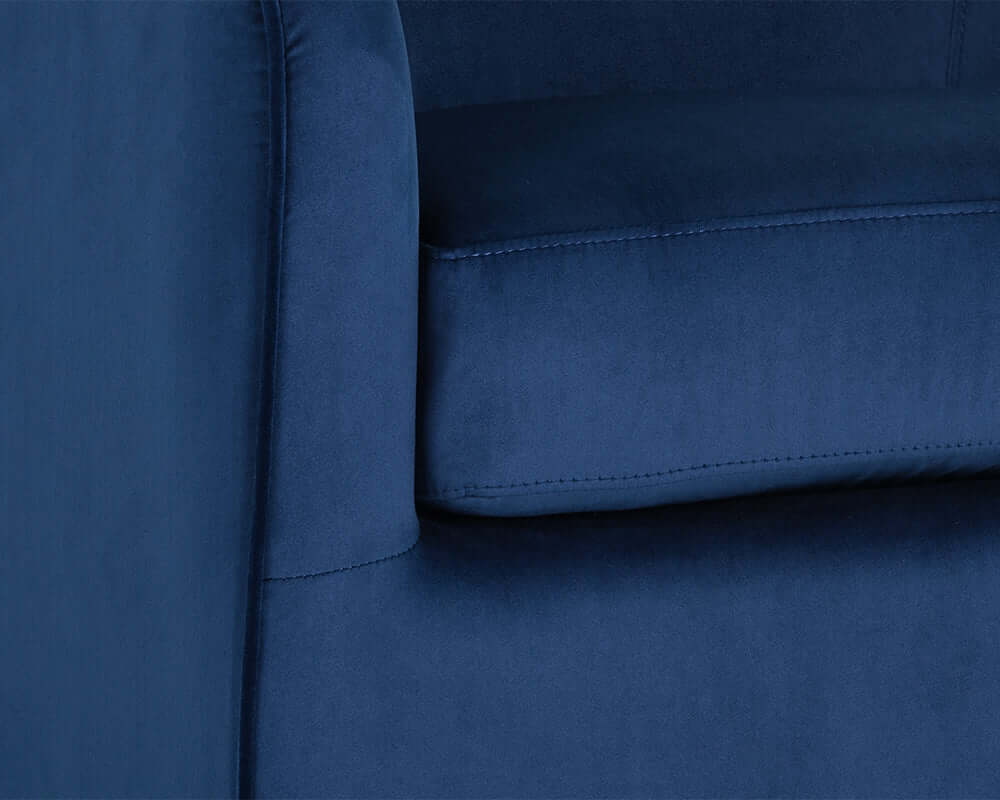 SUNPAN HAZEL SWIVEL LOUNGE CHAIR  NAVY BLUE SKY 104001