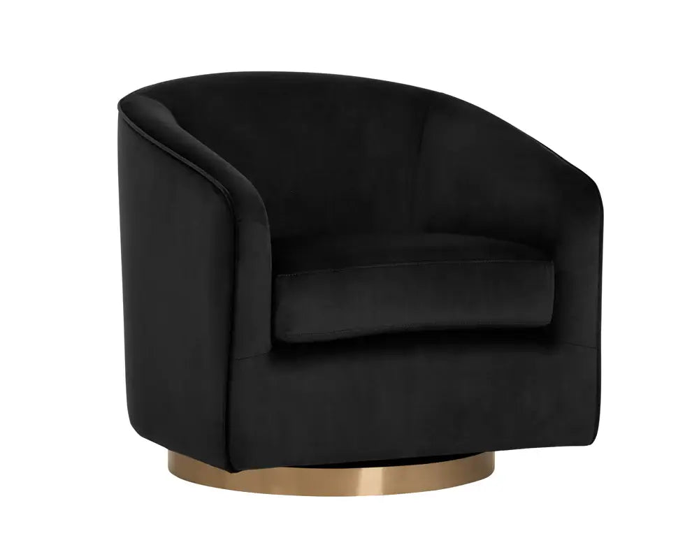 SUNPAN HAZEL SWIVEL LOUNGE CHAIR  BLACK SKY 104003