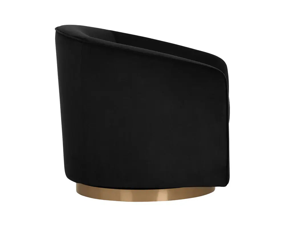 SUNPAN HAZEL SWIVEL LOUNGE CHAIR  BLACK SKY 104003