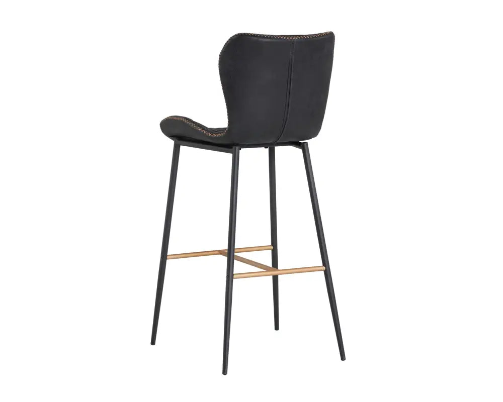SUNPAN  104031  LYLA BARSTOOL - CHAMPAGNE GOLD  set of two