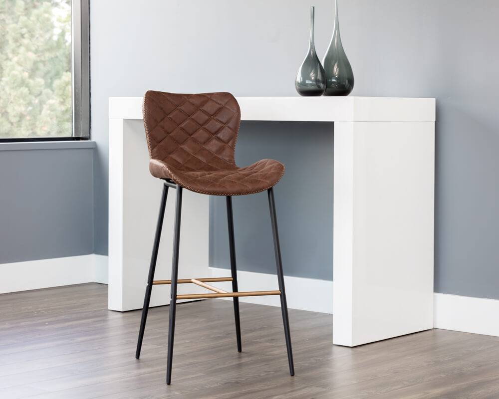 SUNPAN Lyla Counter Stool - Antique Brown SET OF TWO 104034