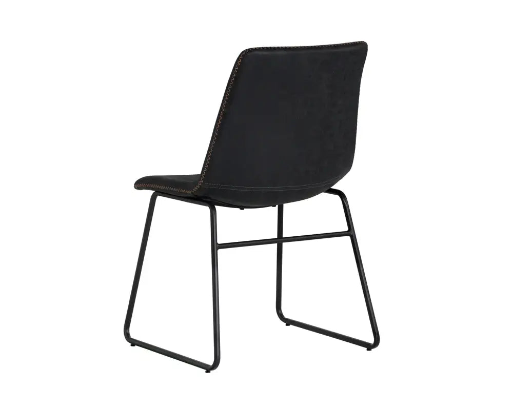 SUNPAN  104035 Cal Dining Chair - Antique Black SET OF TWO