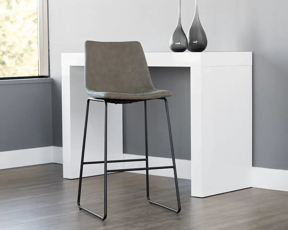 SUNPAN  104038  CAL BARSTOOL - ANTIQUE GREY  SET OF TWO
