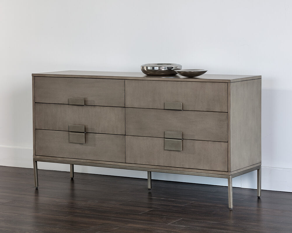 SUNPAN Jade Dresser Antique Silver - Ash Grey 104083
