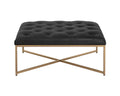 SUNPAN Endall Ottoman Vintage Black Night Leather 104087