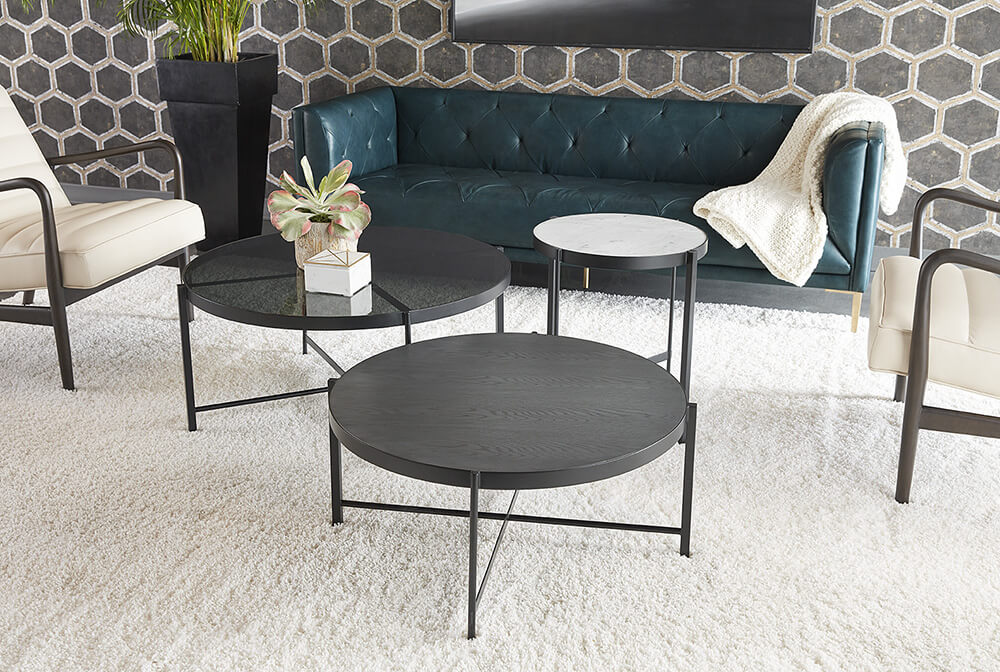 SUNPAN Willem End Table - White Marble 104133