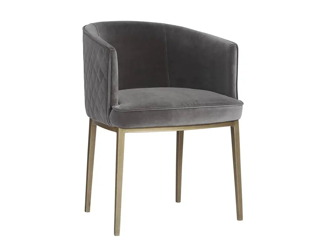 SUNPAN 104308  CORNELLA DINING CHAIR - ANTIQUE BRASS