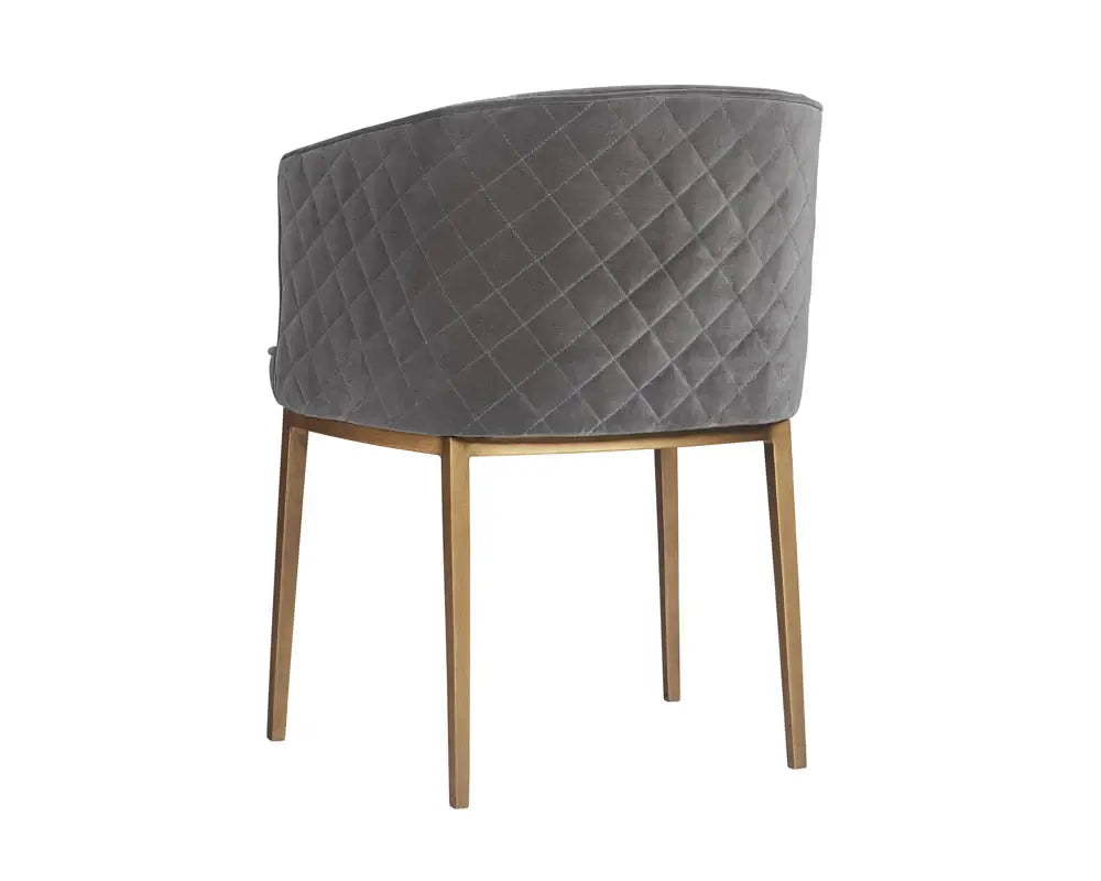 SUNPAN 104308  CORNELLA DINING CHAIR - ANTIQUE BRASS