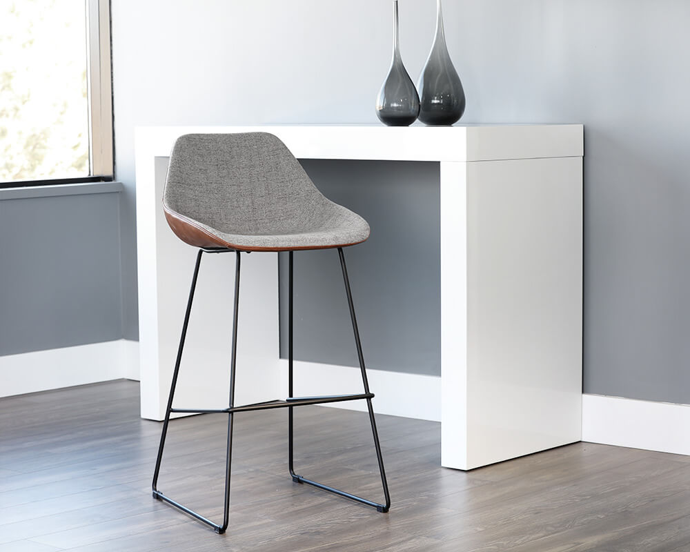 SUNPAN Mccoy Counter Stool November Grey / Cinnamon Brown 104390