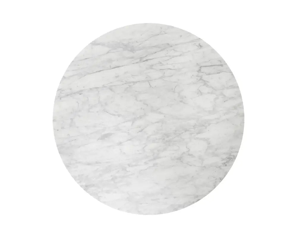 SUNPAN  104426  Damon Bistro Table - Gold - White Marble - 35.5"
