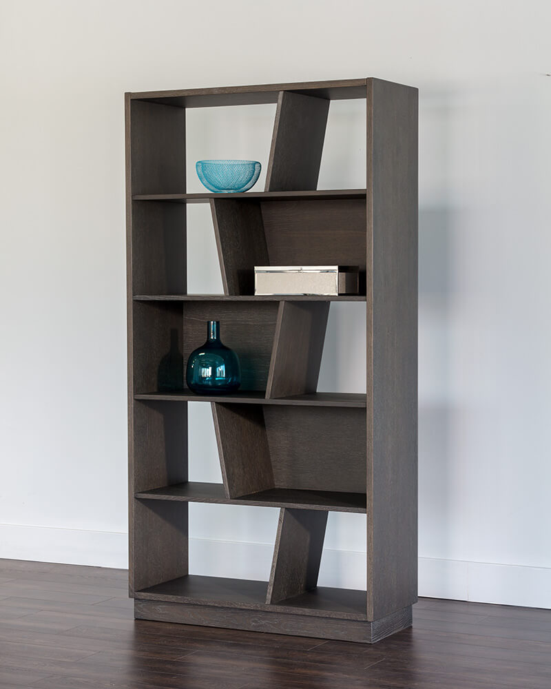 SUNPAN Jude Bookcase - Charcoal Grey 104604