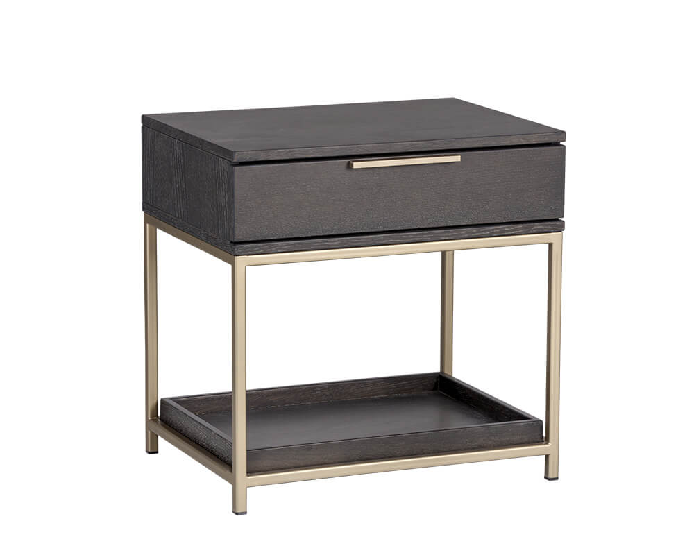 SUNAPN Rebel Nightstand Gold - Charcoal Grey 104606