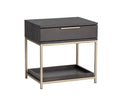 SUNAPN Rebel Nightstand Gold - Charcoal Grey 104606