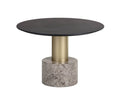 SUNPAN Monaco Coffee Table - Gold - Grey Marble / Charcoal Grey 104627