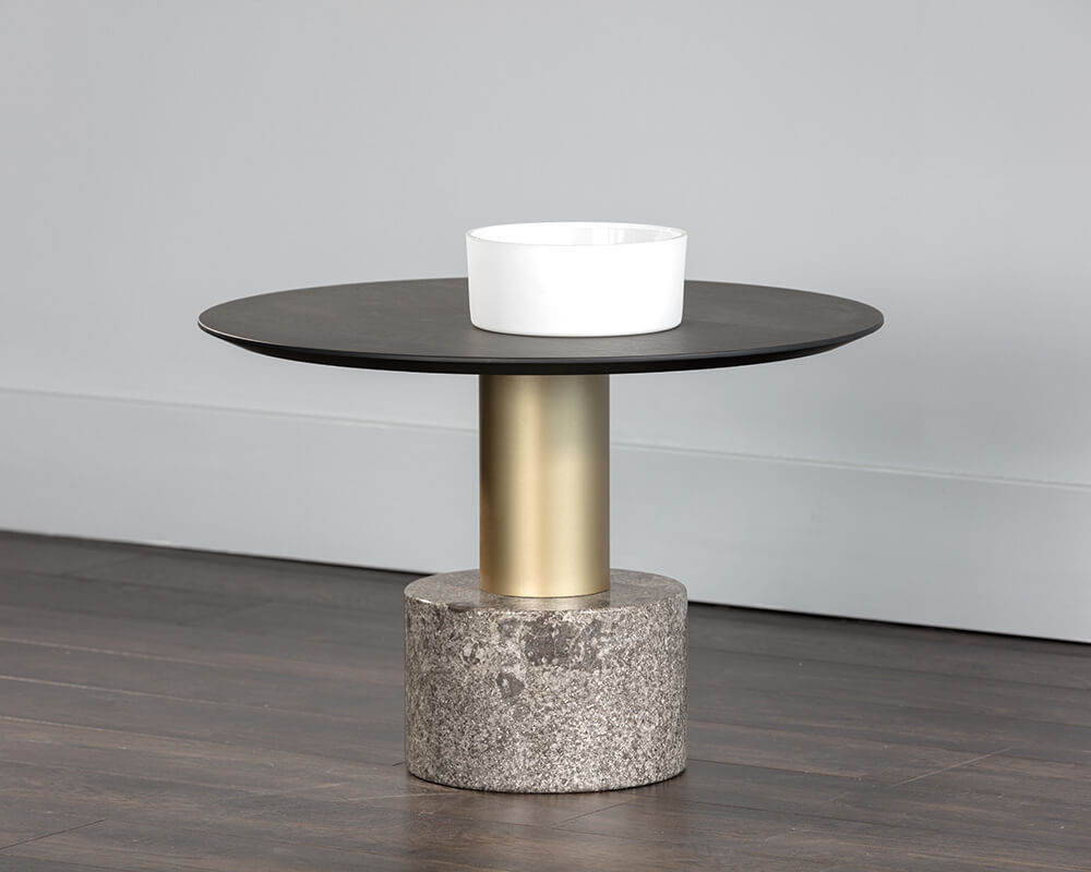 SUNPAN Monaco Coffee Table - Gold - Grey Marble / Charcoal Grey 104627