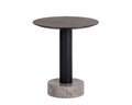 SUNPAN Monaco End Table - Black - Grey Marble / Raw Umber 104630