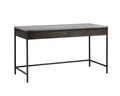 SUNPAN Stamos Desk Grey Marble / Charcoal Grey 104634