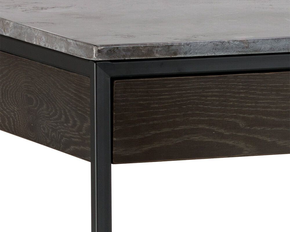SUNPAN Stamos Desk Grey Marble / Charcoal Grey 104634