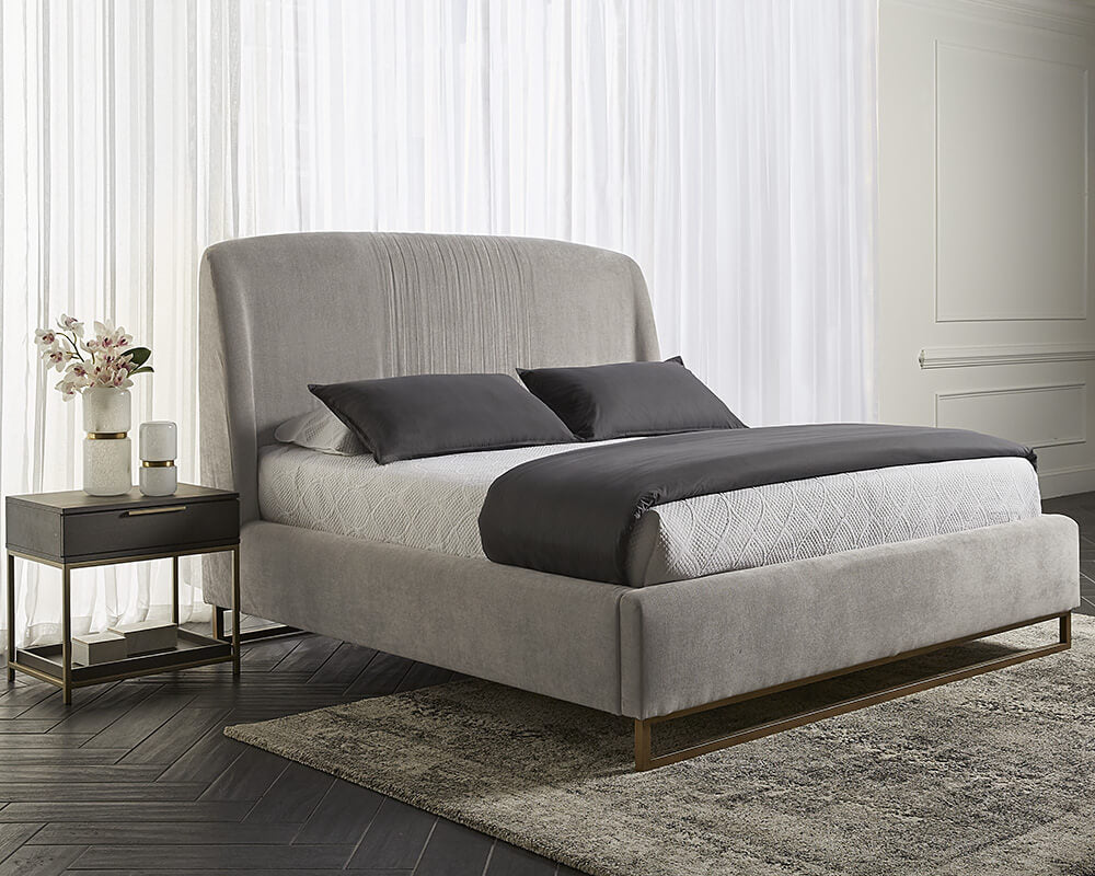 SUNPAN Nevin Bed Queen - Polo Club Stone 105089