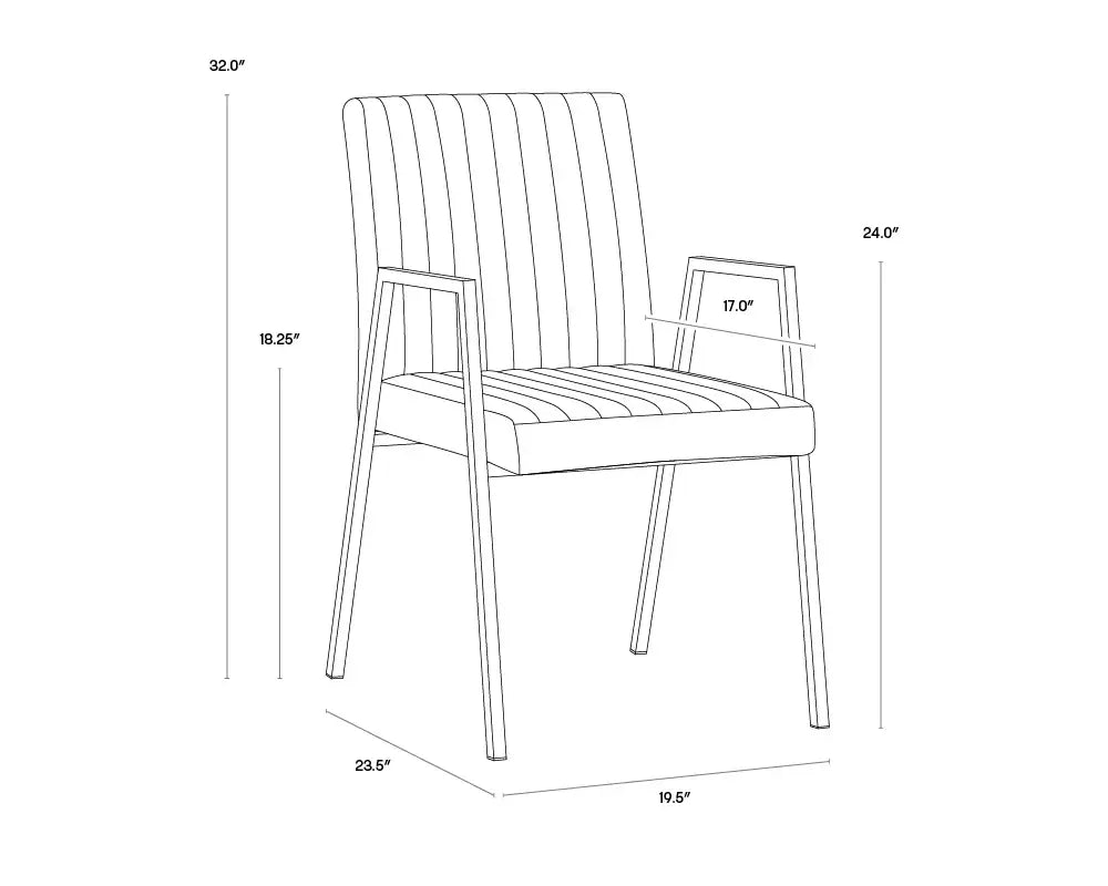 SUNPAN HOMER DINING ARMCHAIR ADMIRAL 105143