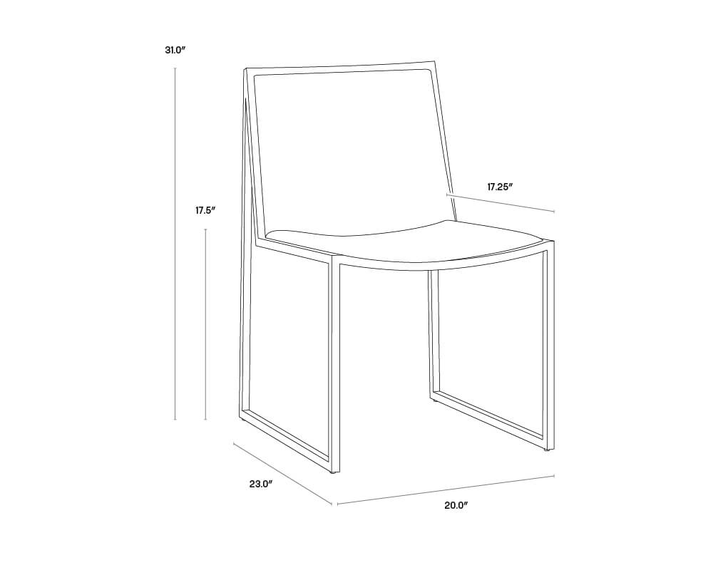 SUNPAN Blair Dining Chair Cantina Black  SET OF TWO 104711