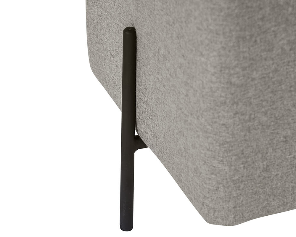 SUNPAN Heston Ottoman Black - Dorset Platinum 104718
