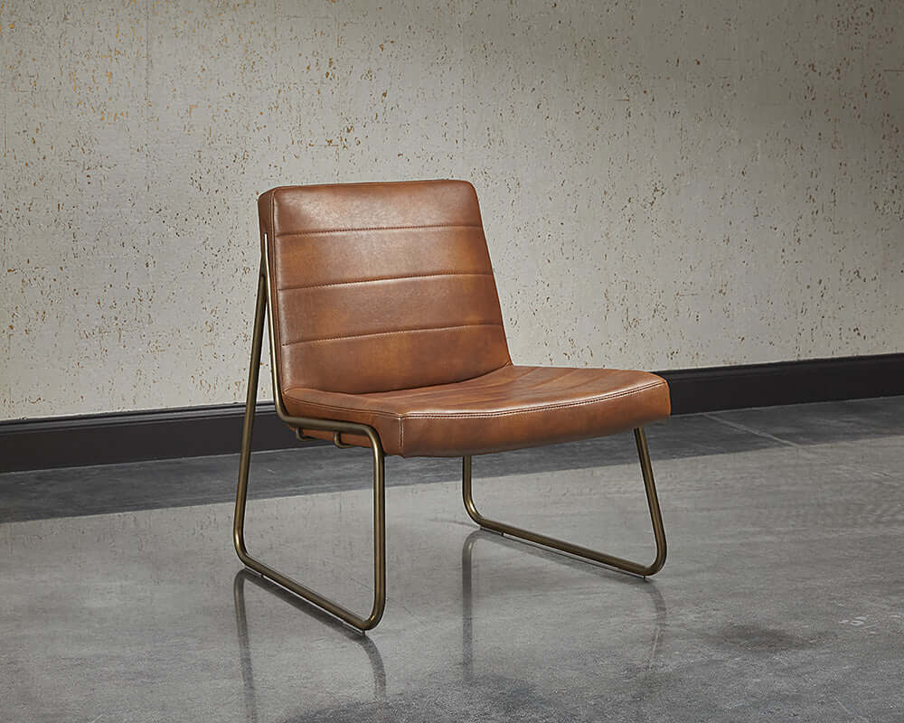 Sunpan Anton Lounge Chair Bravo Cognac 104843