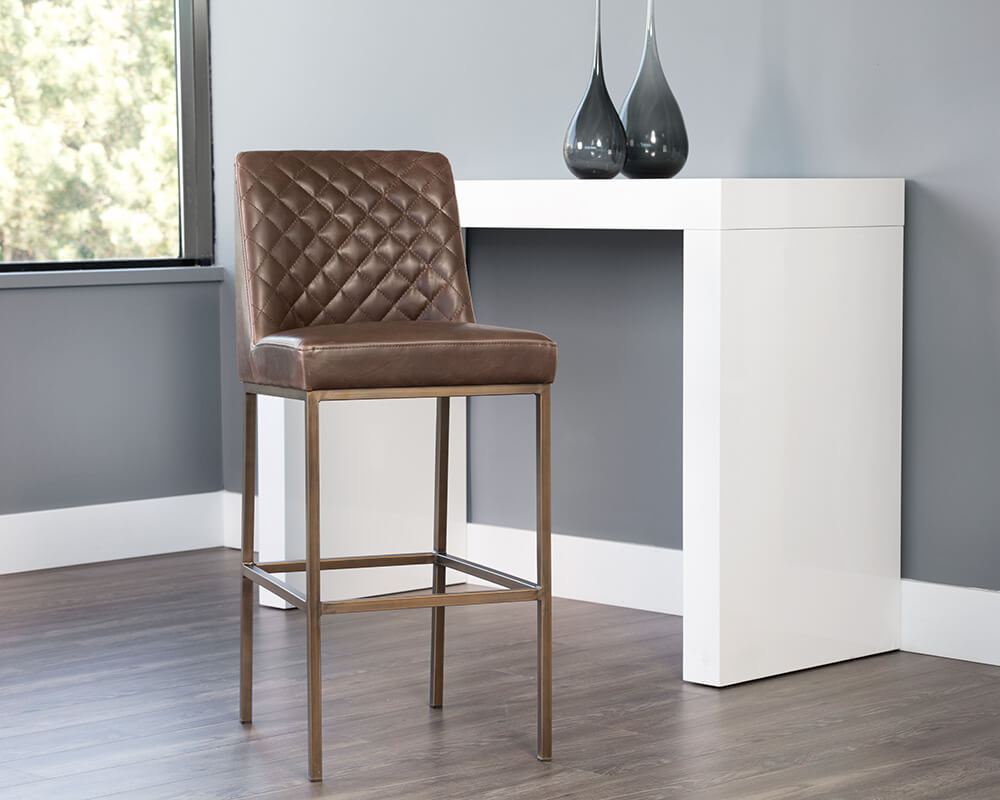 SUNPAN Leighland Barstool - Havana Dark Brown 104903