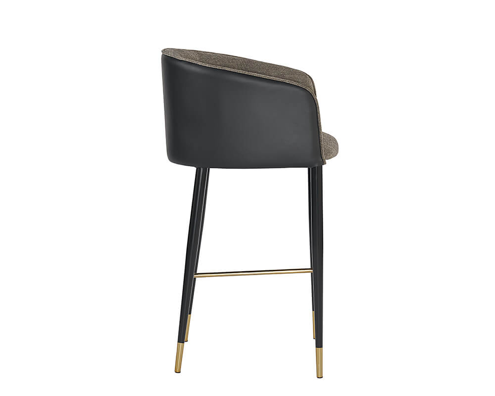 SUNPAN Asher Barstool - Sparrow Grey / Napa Black 104915
