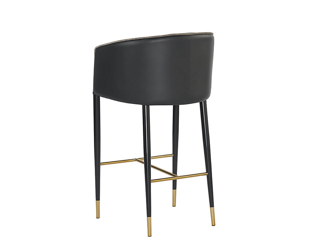 SUNPAN Asher Barstool - Sparrow Grey / Napa Black 104915
