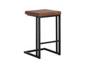 SUNPAN Boone Counter Stool - Black - Bravo Cognac SET OF TWO 104957