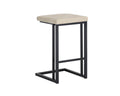 SUNPAN Boone Counter Stool - Black - Bravo Cream SET OF TWO 104958