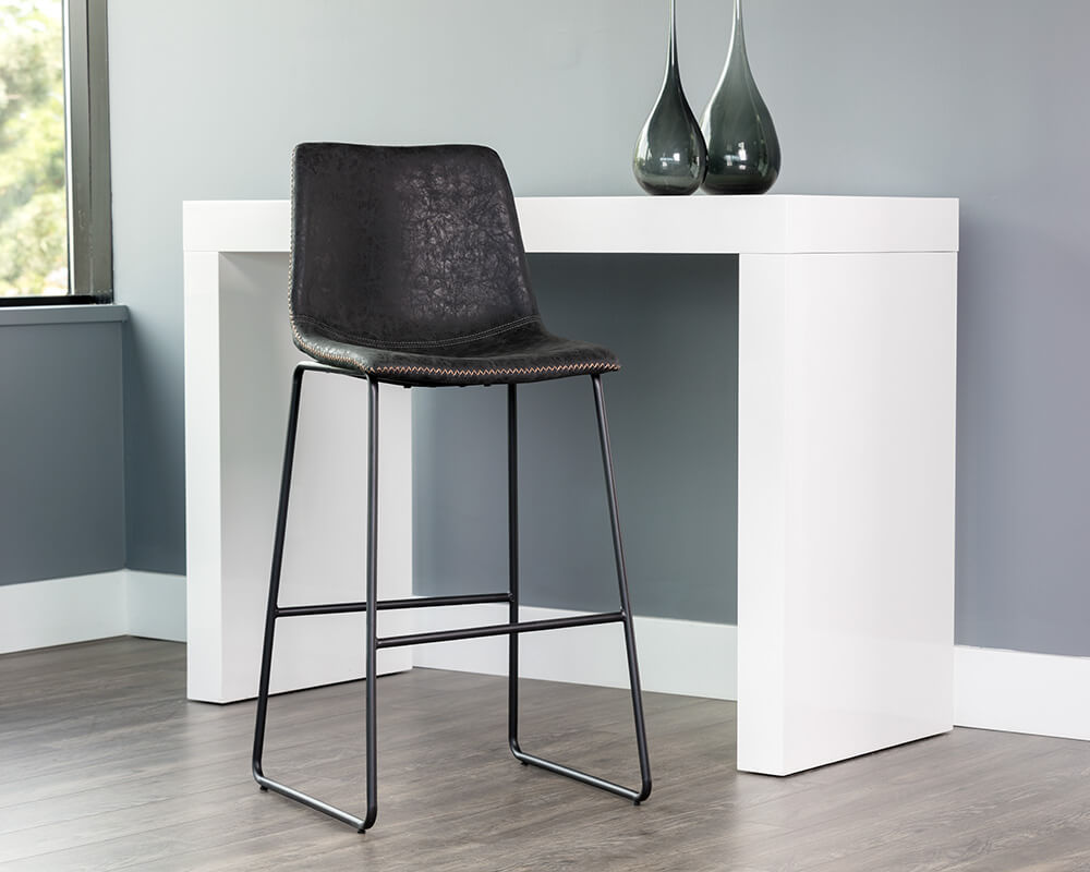 SUNPAN Cal Counter Stool - Antique Black SET OF TWO 104961