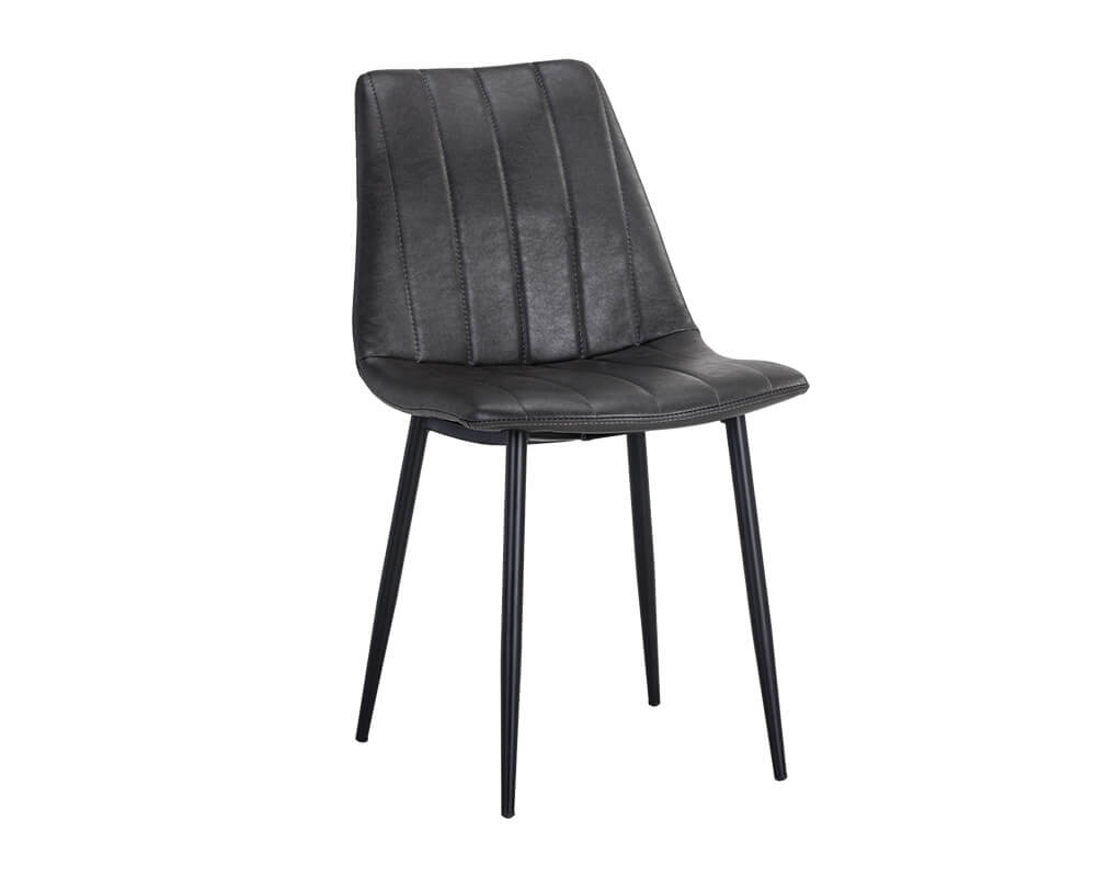 SUNPAN Drew Dining Chair - Black - Bravo Portabella SET OF TWO 104962