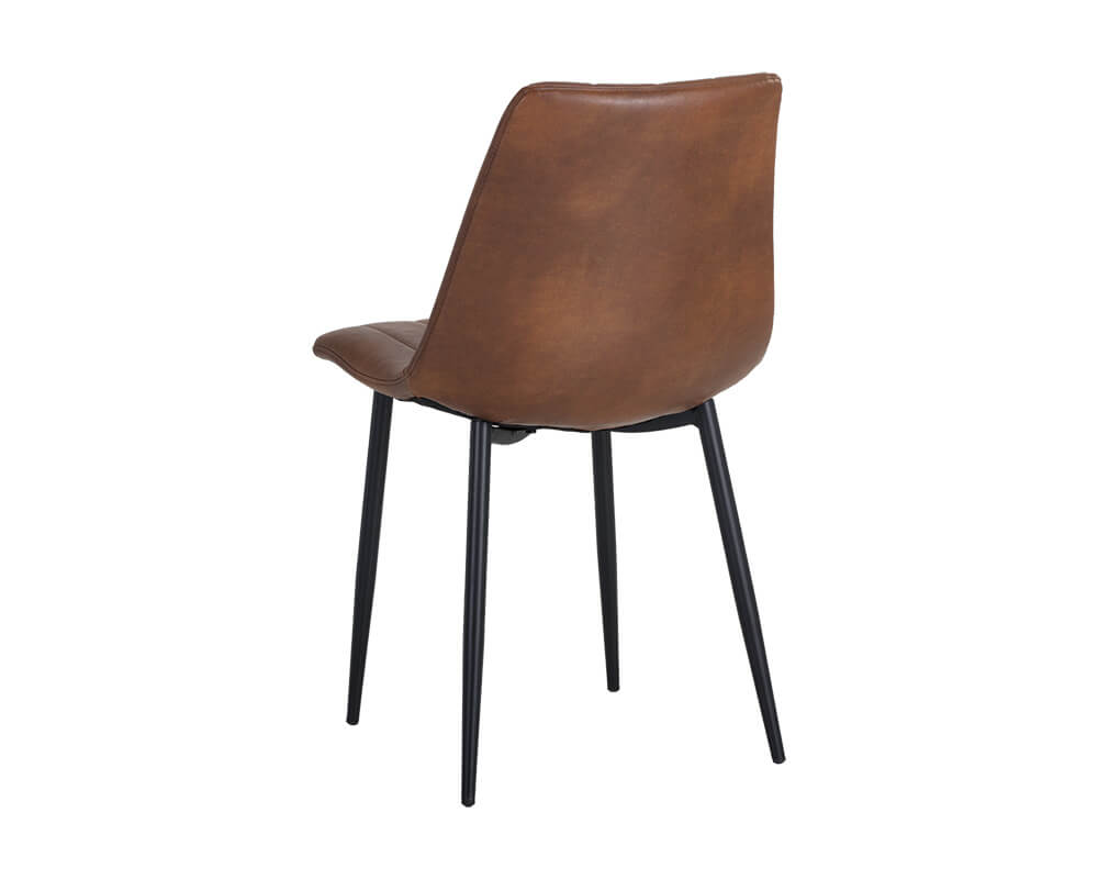 SUNPAN Drew Dining Chair - Black - Bravo Cognac SET OF TWO 104963