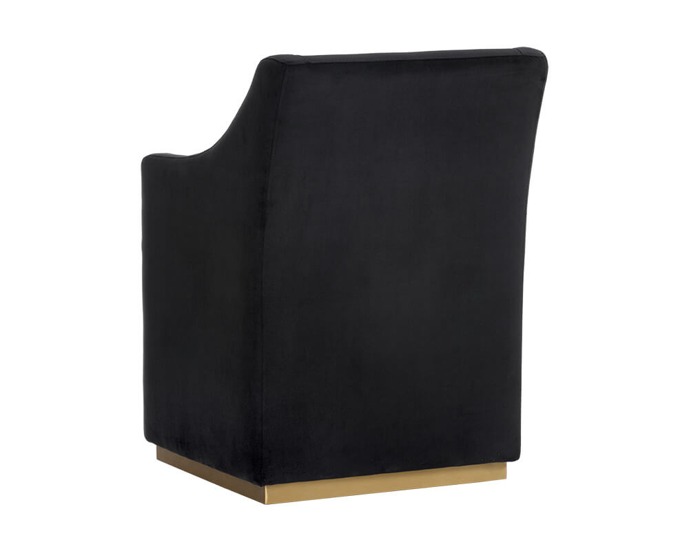 SUNPAN Zane Wheeled Lounge Chair - Abbington Black 104982